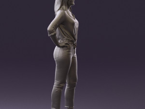 woman in the red shoes 0404 3D Model