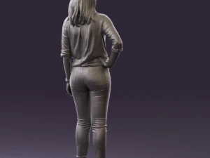 woman in the red shoes 0404 3D Model