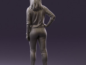woman in the red shoes 0404 3D Model