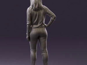 woman in the red shoes 0404 3D Model