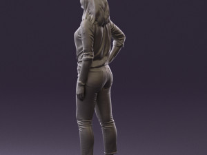 woman in the red shoes 0404 3D Model