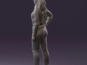 woman in the red shoes 0404 3D Model