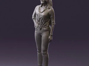 woman in the red shoes 0404 3D Model