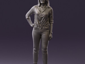 woman in the red shoes 0404 3D Model