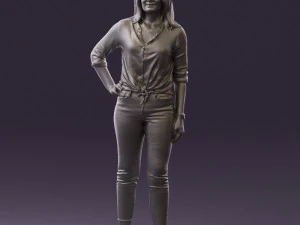 woman in the red shoes 0404 3D Model