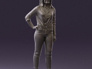 woman in the red shoes 0404 3D Model