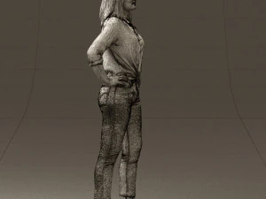 woman in the red shoes 0404 3D Model