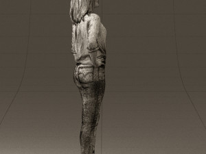 woman in the red shoes 0404 3D Model