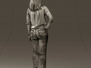 woman in the red shoes 0404 3D Model