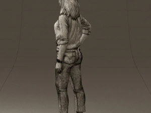 woman in the red shoes 0404 3D Model