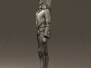 woman in the red shoes 0404 3D Model