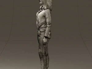 woman in the red shoes 0404 3D Model