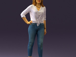 woman in the red shoes 0404 3d print ready 3D Принт Модель
