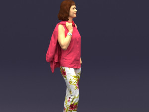 flowers pants woman 0403 3D-Modell