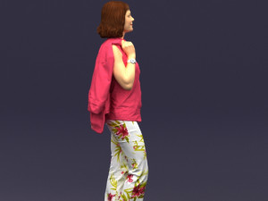 flowers pants woman 0403 3D-Modell