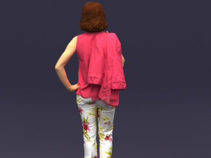 flowers pants woman 0403 3D-Modell