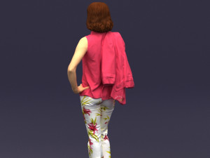 flowers pants woman 0403 3D-Modell