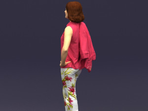 flowers pants woman 0403 3D-Modell