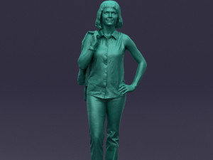 flowers pants woman 0403 3D-Modell