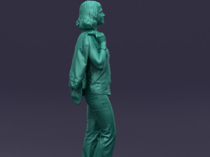 flowers pants woman 0403 3D-Modell