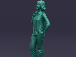 flowers pants woman 0403 3D-Modell