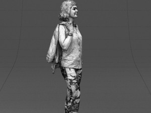 flowers pants woman 0403 3D-Modell