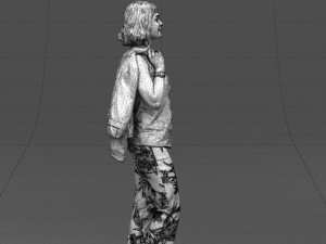 flowers pants woman 0403 3D-Modell