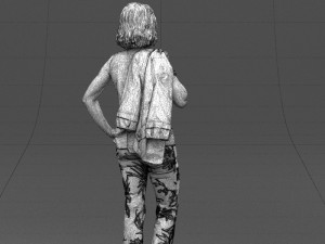 flowers pants woman 0403 3D-Modell
