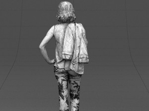 flowers pants woman 0403 3D-Modell
