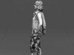 flowers pants woman 0403 3D-Modell