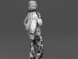 flowers pants woman 0403 3d print ready 3D Print Model