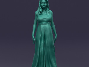 long dress woman 0397 Modelo 3D