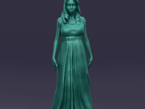 long dress woman 0397 3D Model