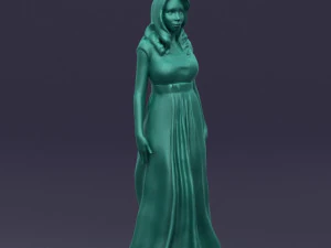 long dress woman 0397 3D Model