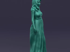 long dress woman 0397 3D Model