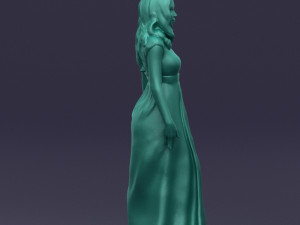 long dress woman 0397 Modelo 3D