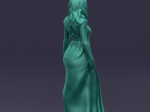 long dress woman 0397 Modelo 3D
