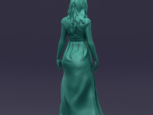long dress woman 0397 Modelo 3D