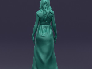 long dress woman 0397 Modelo 3D
