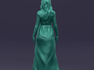 long dress woman 0397 3D Model