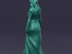long dress woman 0397 Modelo 3D