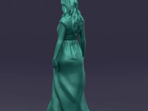 long dress woman 0397 3D Model