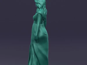 long dress woman 0397 3D Model