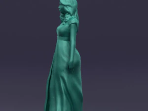 long dress woman 0397 3D Model