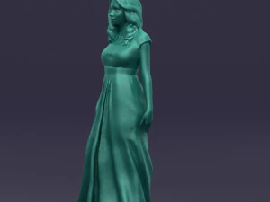 long dress woman 0397 3D Model