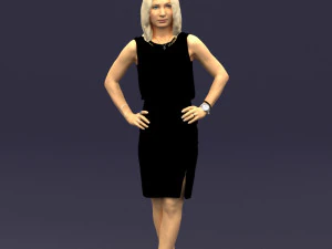 m&atilde;os nos quadris mulher 0396 Modelo 3D