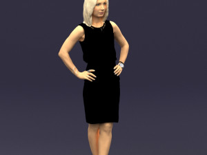 hands on hips woman 0396 3D Model