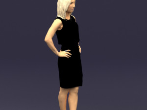 hands on hips woman 0396 3D Model