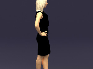 hands on hips woman 0396 3D Model