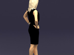 hands on hips woman 0396 3D Model